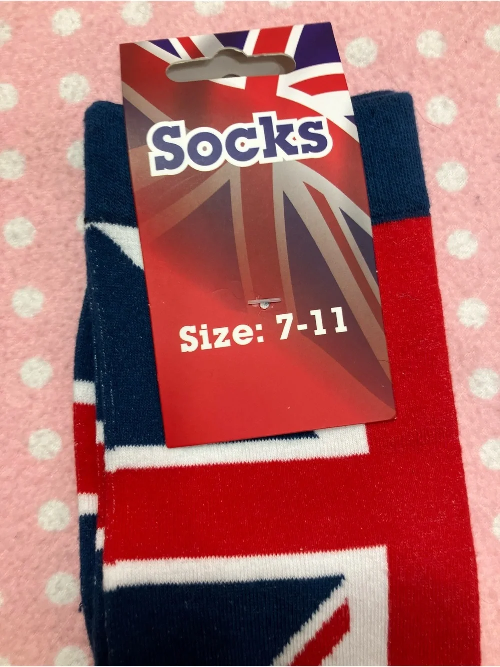 Union Jack Pattern Men's Crew Socks
